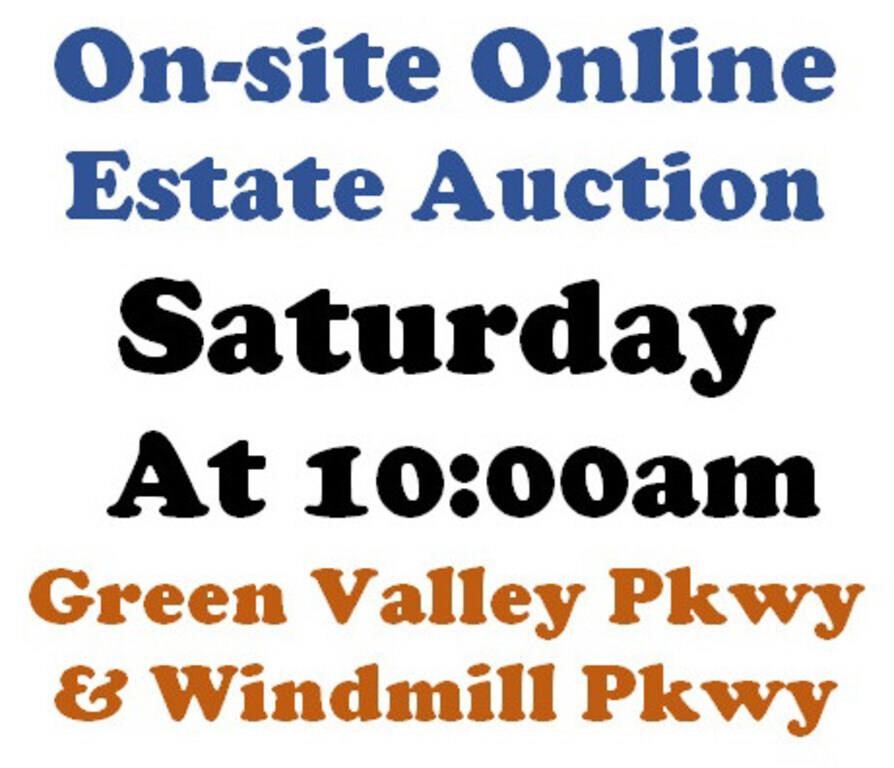 WELCOME TO OUR SAT. @10am ONLINE PUBLIC AUCTION