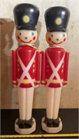 Vintage Blow Molds Christmas Toy Soldiers 31