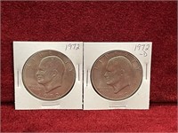 1972/72D USA Eisenhowere $1 Coins