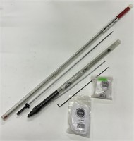 Bore Tech .27 cal cleaning rod and misc supplies