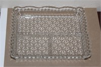 A Pressed Glass Tray