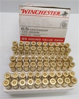 (60) Rounds of Winchester 6.5 Creedmoor 125 grain
