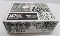 (250) Rounds of Remington 9mm luger 115 grain FMJ