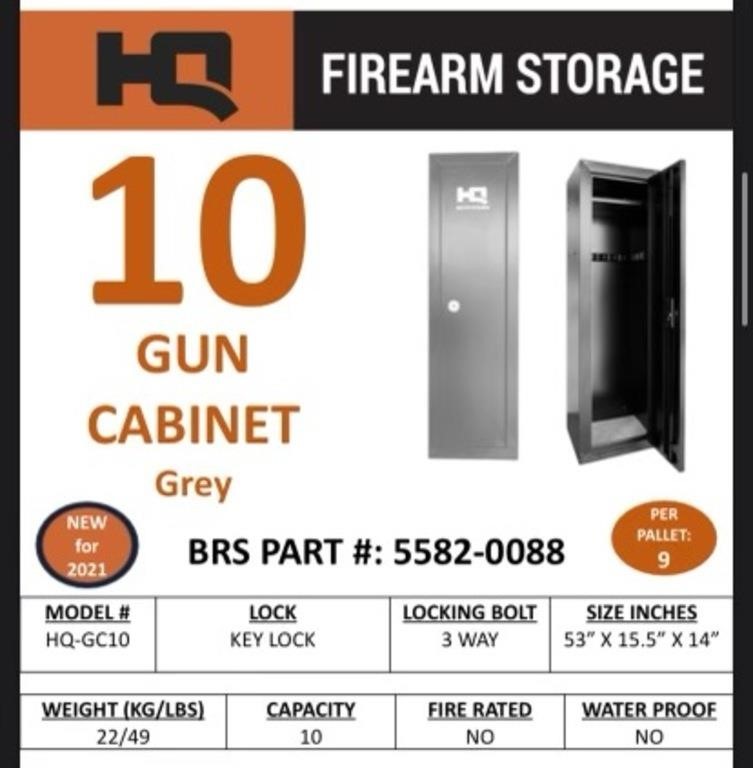 HQ Outfitters 10  Gun Cabinet