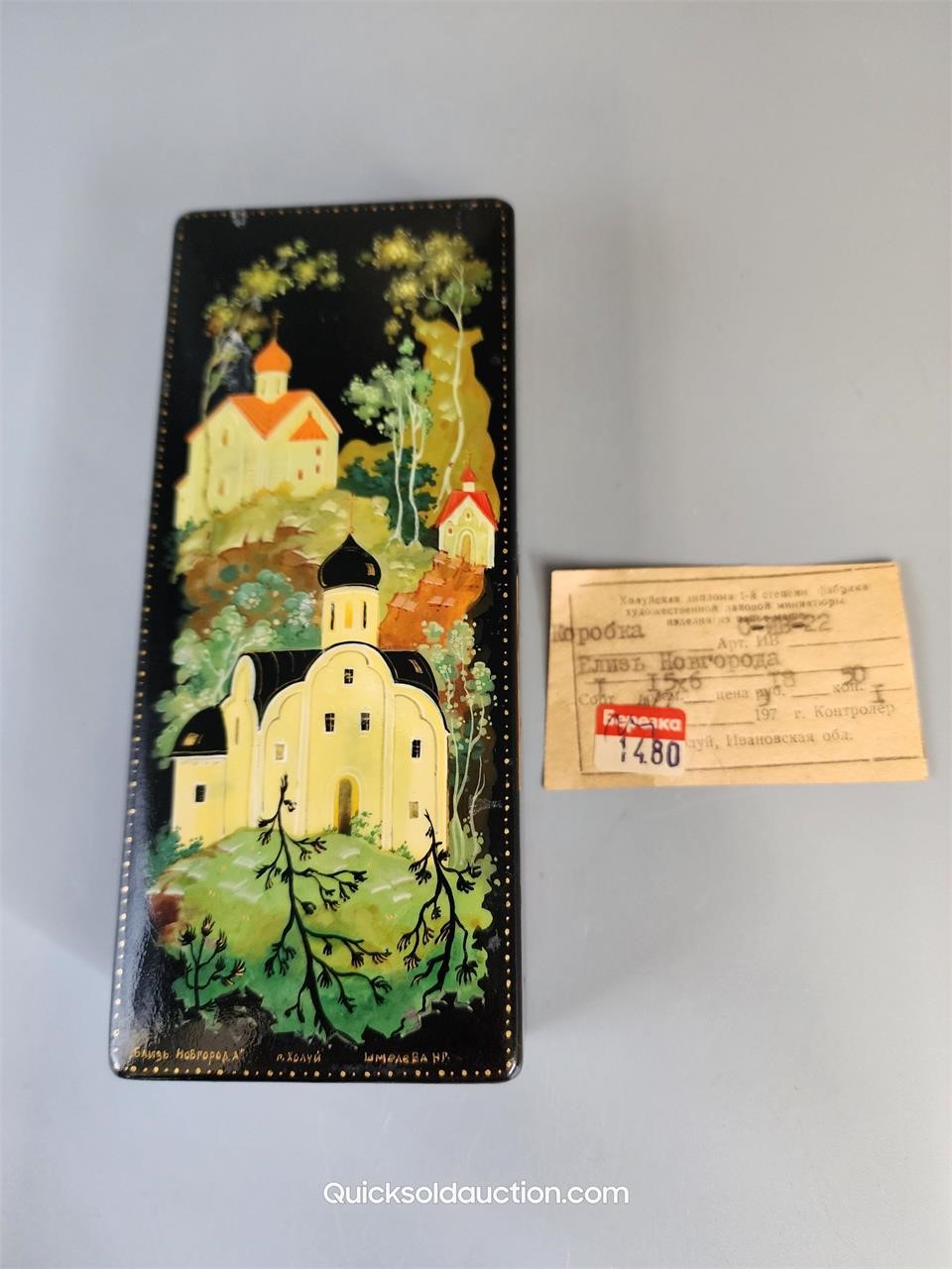 Vintage Fine Russian Signed Lacquer Hand Painted