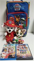 Preowned Paw Patrol Collection Plush DVDs Suitcase
