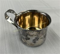 Sterling silver baby cup, Coupe de bébé en argent