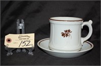 Large Tea Leaf Mug & Alfred Meakin Saucer Plate