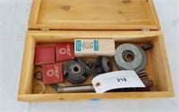 SHAPER BBEARING AND CUTTERS IN WOODEN BOX