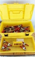 SPRING CLAMPS- TOOL BOX AND ALL CONTENTS OF