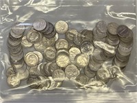 120 - 90% silver dimes