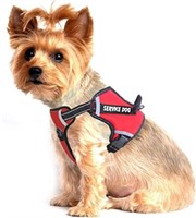MUMUPET Service Dog Harness, Red/Reflective, S/P,