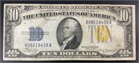 1934 US $10 Silver Certificate A