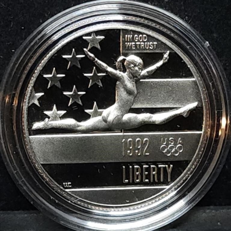 1992 US Olympic Gymnastics Proof Half Dollar