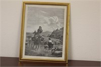 A Framed Engraving or Print