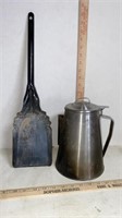 Vintage Camp Stove Coffee Pot / Percolator & Ash