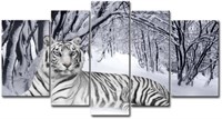 Tiger Wall Art Print On Canvas 10x16 8x20 8x24