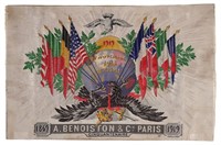 WWI Armistice Woven Painting, Benoiston, Paris