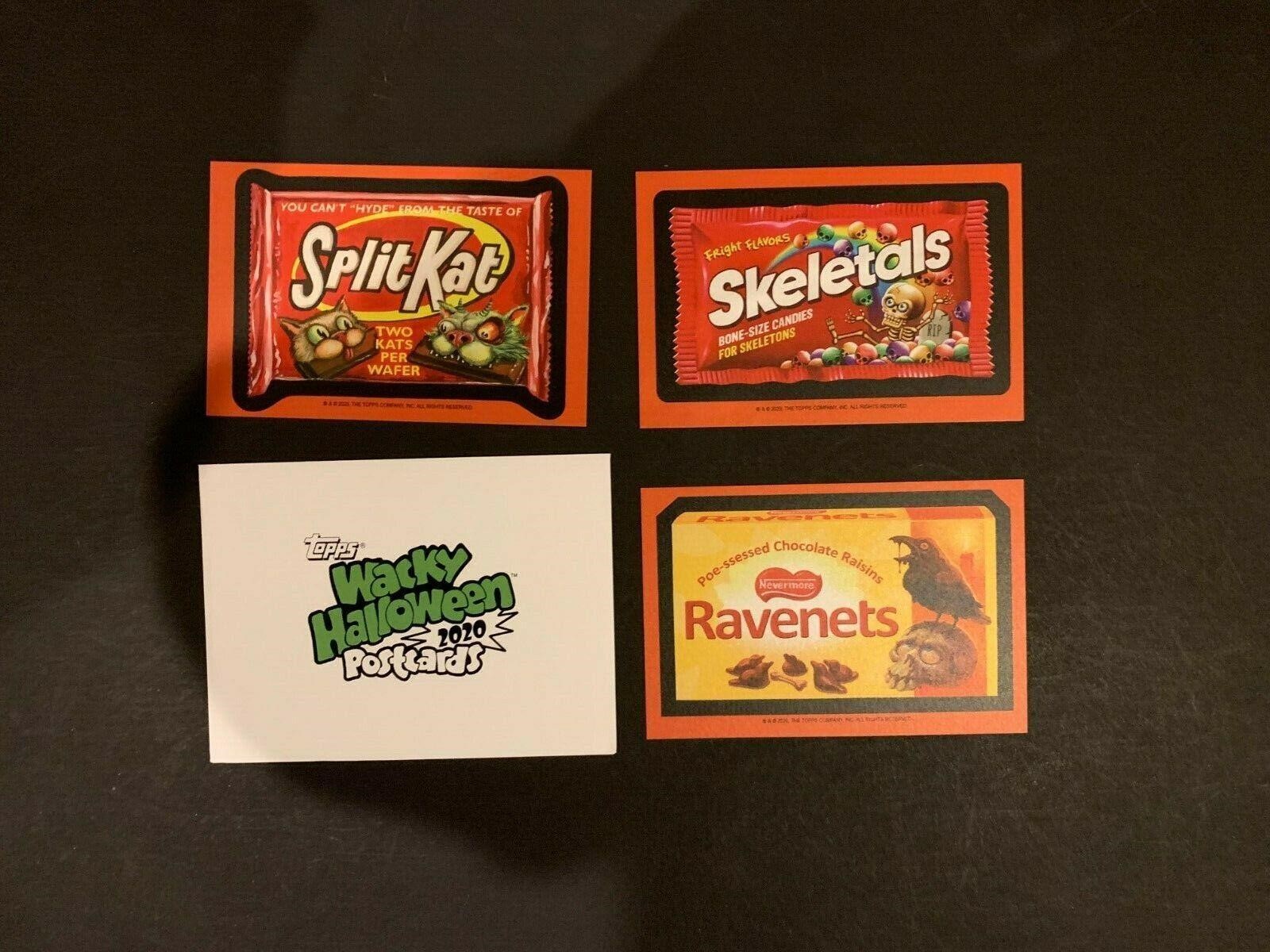 2020 Topps Wacky Packages Halloween 4x6 Postcards