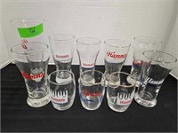 Lot Hamm's Barware Glasses, Etc