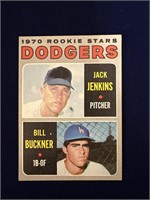 TOPPS 1970 ROOKIE STARS DODGERS JACK JENKINS AND