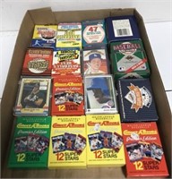 TRAY: ASSORTED SET OF CARDS 1980-90