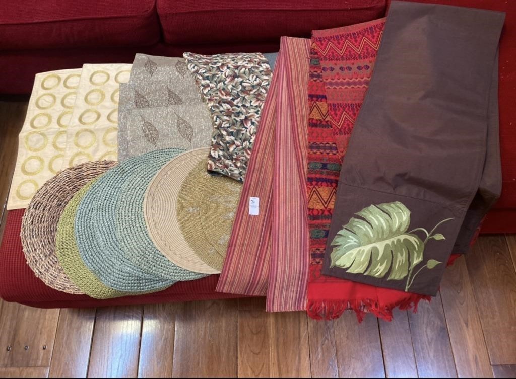 Various Placemats and Table Runners