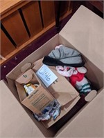 Box of miscellaneous items including clothes