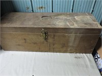 Antique Wood Toolbox 30"x10x10"