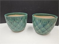 2 Nice Planters  11 x 9" high