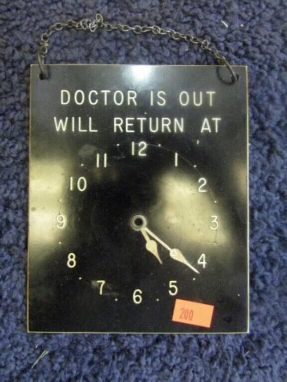 "DOCTOR IS OUT" SIGN