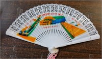 VINTAGE ATLANTIC CITY SOUVENIR HANDHELD FAN