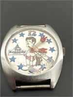 Vintage wrist watch Ted Kennedy holding Teddy Bear