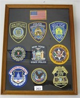 USA panel of Police fabric patches