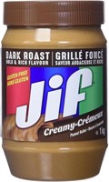 Jif Dark Roast Creamy Peanut Butter, Smooth &
