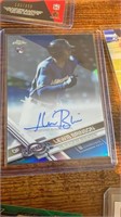 2017 Topps Chrome /150 Lewis Brinson Rookie Auto R