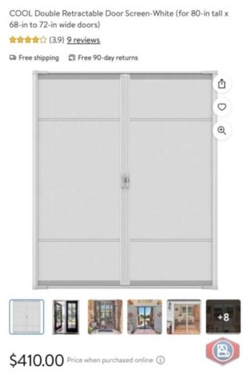 new 1 pcs; COOL Double Retractable Door