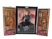 Three 40th & 50th Ann. Barbie Dolls