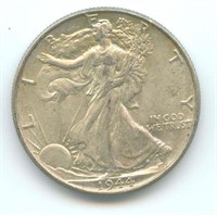 1944 Walking Liberty Silver Half Dollar - XF
