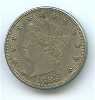 1883 Liberty Nickel - No Cent