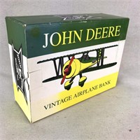 Sealed Spec Cast John Deere Vintage Airplane Bank