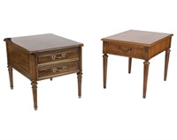 Three Henredon Tables and Fruitwood Tray Table