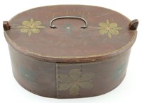 1876 Bridal Box with Painted Floral Details