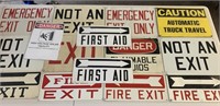 Vintage Industrial Safety Signs Collection