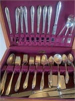 Matching set of Rogers silver plate