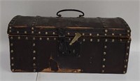 Antique Leather Covered Box