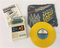 Vintage Mattel FootBall Game & Space Cadet Record
