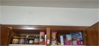 Shelf lot of food