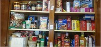 Shelf lot of food