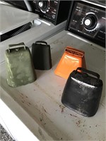 4 cowbells, not original inside. See pics